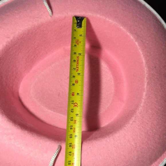 Girls pink felt cowgirl hat western 13” small Tweetsie style cap - Picture 11 of 11